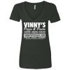 vinnys Women’s CVC Deep V-Neck T-Shirt Thumbnail